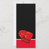 Invitation Boxe rouge Baby shower Couples de billets (Dos)