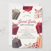 Invitation Boxes Secret Père Noël Cadeaux Vacances (Devant)