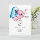 Invitation Boxing knockout thème genre révéler l'invitation (Debout devant)