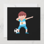 Invitation Boy Argentina Football Floss Soccer Player Gift<br><div class="desc">This "Boy Argentina Football Floss Soccer Player Gift" is the perfect design for Soccer Players and Sport Fans.. Great gift idea for Christmas,  Birthdays and Any Occasions.</div>