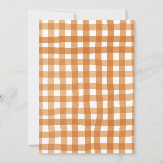 Invitation Boy Automne Clothesline Baby shower d'automne Invi (Dos)