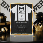 Invitation Boy Baby Shower A Little Gentleman Bodysuit