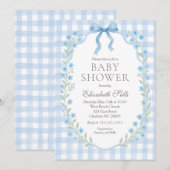 Invitation Boy Baby Shower Invitation, Boy baby shower (Devant / Derrière)