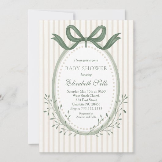 Invitation Boy Baby Shower Invitation, Boy baby shower (Devant)