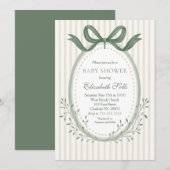 Invitation Boy Baby Shower Invitation, Boy baby shower (Devant / Derrière)