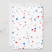 Invitation Boy Birthday USA American Firecracker 4 juillet (Dos)