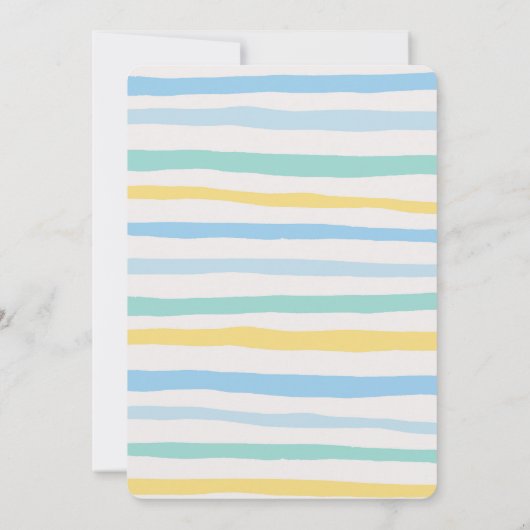 Invitation Boy Blue Bunny 2e anniversaire (Dos)