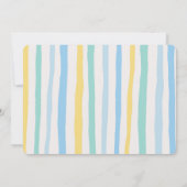 Invitation Boy Blue Bunny 2e anniversaire Photo (Dos)