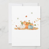 Invitation Boy Blue Citrouille Camion Automne Anniversaire (Dos)