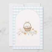 Invitation Boy Blue Nesting Party Préparez le Baby shower de  (Dos)