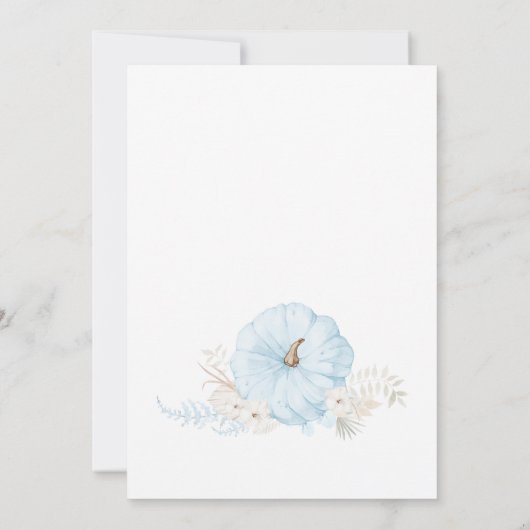 Invitation Boy Boho Pumpkin Baby Shower (Dos)