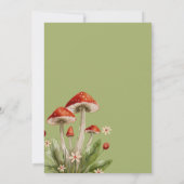 Invitation Boy boisé champignon 2e anniversaire (Dos)