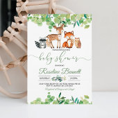Invitation Boy Boy Baby shower de verdure