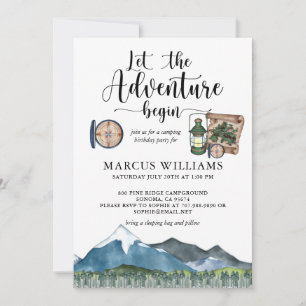 Invitation Boy Boy Birthday Party Camping Out Invitatiatiatia