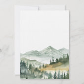 Invitation Boy Boy Boy Boy baby shower animal de forêt (Dos)