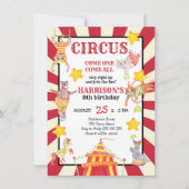 Invitation Boy Circus Party Anniversaire Carnaval (Devant)