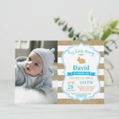 Invitation Boy de l'anniversaire de Bunny Oeuf de Pâques 1er  (Debout devant)