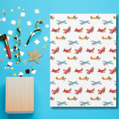 Invitation Boy First Birthday Pilot Vintage Airplane Clouds
