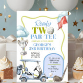 Invitation Boy Golf Two Par-Tee 2nd Birthday 