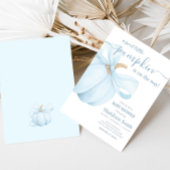 Invitation Boy Minimalist Little Pumpkin Baby Shower