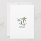 Invitation Boy Navy The Big One Surfing 1st Birthday Party (Dos)