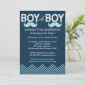 Invitation Boy Oh Boy Invitation, Twins Baby shower Invitatio (Debout devant)