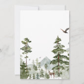 Invitation Boy Pine Tree Forest Mountain Baby Sprinkle (Dos)