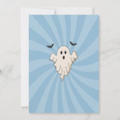 Invitation Boy Retro Halloween Éffrayant Vibes Bleu Anniversa (Dos)