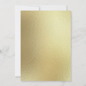 Invitation Boy Safari Jungle Animaux Gold Baby shower (Dos)