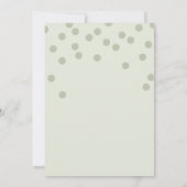 Invitation Boy Safari Wild One Animaux Baby shower vert (Dos)