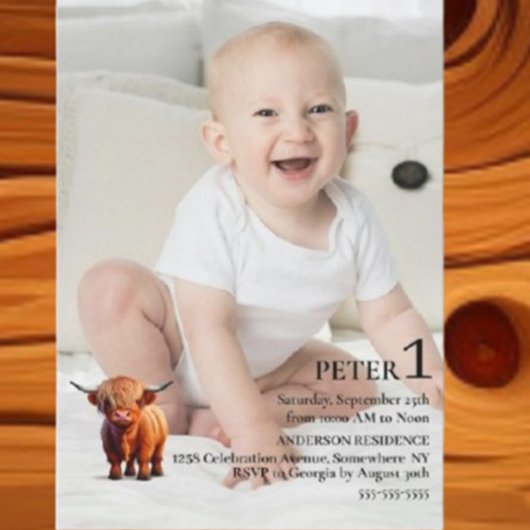 Invitation Boy Special 1st Birthday Celebration