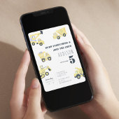 Invitation Boy Truck fête d'anniversaire