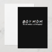 Invitation Boy With Mom The One Where I'm Outnumbered Funny V (Devant / Derrière)