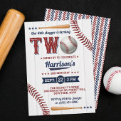 Invitation Boys Baseball 2e anniversaire