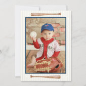 Invitation Boys Baseball Anniversaire (Dos)