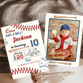 Invitation Boys Baseball Anniversaire