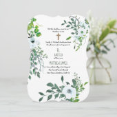 Invitation BOYS BAUTIZO Bautismo Baptism Baptême Bleu Botaniq (Debout devant)