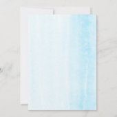 Invitation Boy's Bear Aquarelle Baby shower de verdure (Dos)