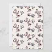 Invitation Boys Blue Western Desert Premier Rodéo 1er Anniver (Dos)