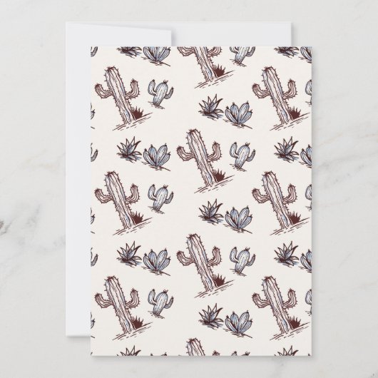 Invitation Boys Blue Western Young Wild Three 3e anniversaire (Dos)