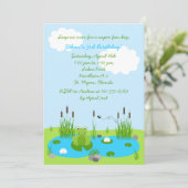 Invitation Boys Froggie Pond 5x7 (Debout devant)