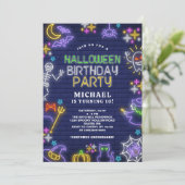 Invitation Boys Halloween 10e fête d'anniversaire (Debout devant)