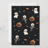 Invitation Boys Halloween Enfants Citrouille fête d'anniversa (Dos)