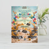 Invitation Boys Joli Construction Moderne Jeu de construction (Debout devant)