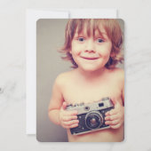 Invitation Boys Jouets Retro Transport Photo 5Anniversaire Fê (Dos)