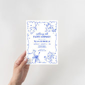 Invitation Boys Jungle Zoo Safari Animaux Anniversaire