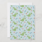 Invitation Boys mignon Dragon Vert Toddler Anniversaire (Dos)