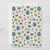 Invitation Boys mignon et moderne Monster Anniversaire de enf (Dos)