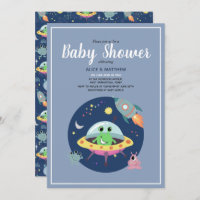Boys mignonne Space Alien Rocket Ship Baby shower