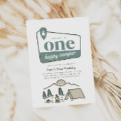 Invitation Boy's One Happy Camper Park Explorer 1er anniversa